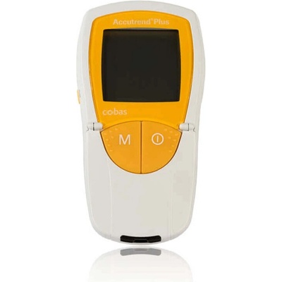 4-параметърно устройство за измерване: захар, холестерол, триглицериди, млечна киселина, Roche Accutrend® Plus Meter for lactate, cholesterol, glucose and triglycerides mg/dl
