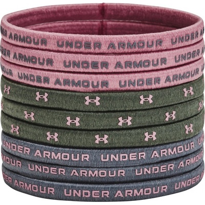 Under Armour ELASTIC HAIR TIE 9PK W ružová 1380018-697