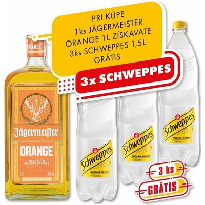Jägermeister Orange 33% 1 l (čistá fľaša)