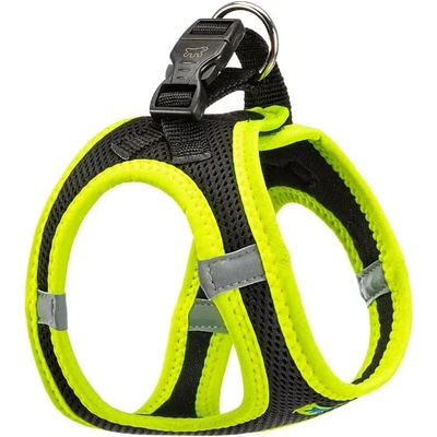 Ferplast KAORI P Medium - Регулируем нагръдник за кучета със светлоотразителни нишки, 30-32 cm B: 36-44 см. - жълто черен