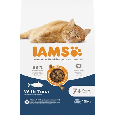 IAMS Advanced Nutrition Senior Cat 7+ s tuňákem 2 x 10 kg