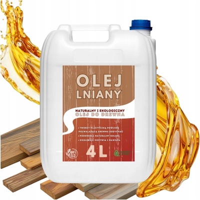 LNĚNÝ OLEJ NA DŘEVO PŘÍRODNÍ PRO IMPREGNACI A PÉČI O DŘEVO 45m2
