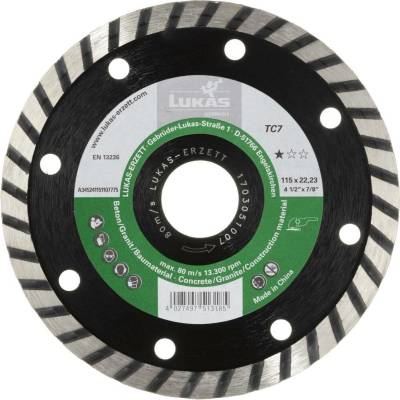 Lukas Erzett diamantový rezný kotúč 125 x 22.23 mm A345241251107775