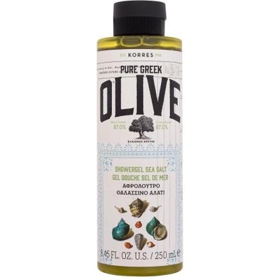 KORRES Pure Greek Olive Shower Gel Sea Salt душ гел с аромат на морска сол 250 ml за жени