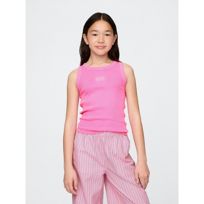GAP Детски ребрест потник с лого GAP GAP | Rozov | Момичешки | 116/122