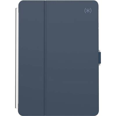 Speck Balance Folio Case - текстилен калъф и поставка за iPad 8 (2020), iPad 7 (2019) (син-прозрачен)