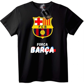 NOONEBRAND Тениска FC Barcelona Força Barça - 2XL, Black