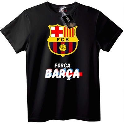 NOONEBRAND Тениска FC Barcelona Força Barça - 2XL, Black