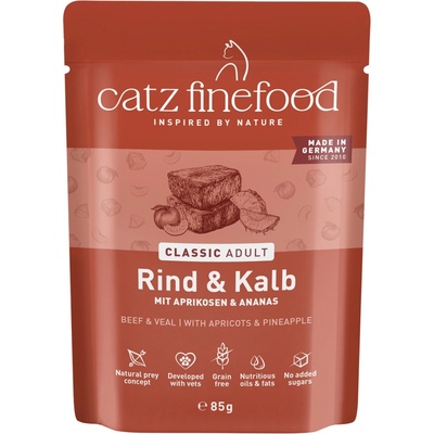 Catz finefood hovädzie a teľacie 8 x 85 g