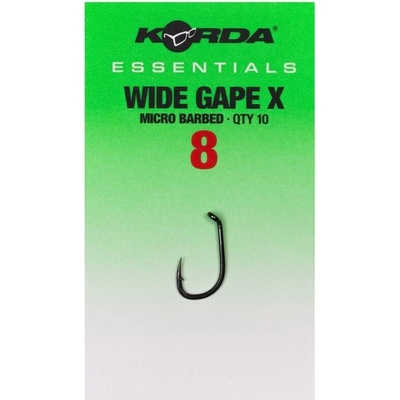 Korda Háčky Essentials Wide Gape X Barbed 10ks Vel. 8