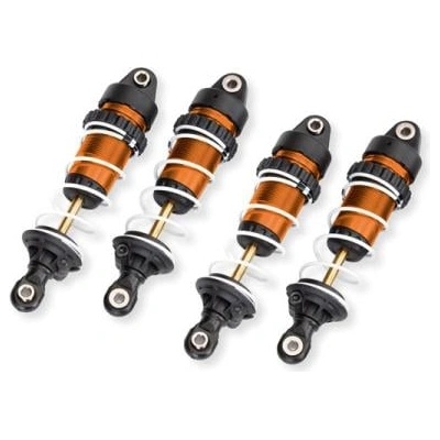 Traxxas амортисьор GTR дълъг оранжев (сглобен с пружини)