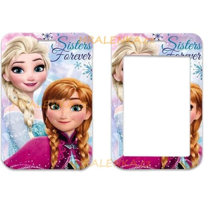 Šňůrka na krk 24304 s cedulkou na ID karty Ledové království, ELSA a ANNA