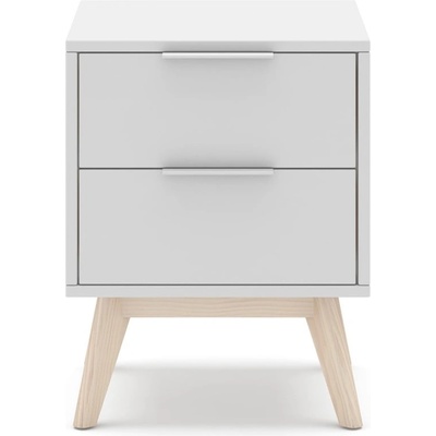 Marckeric Бяло нощно шкафче Campus - Marckeric (16382)