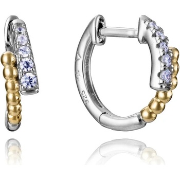 Viceroy Bicolor kruhové náušnice zo striebra 2311E100-30