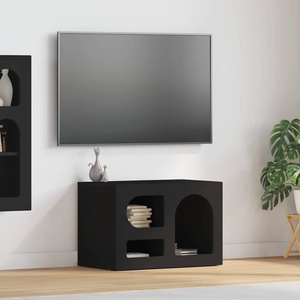 vidaXL ТВ шкаф ELST 60 x 35 x 40 см Черно Инженерна дървесина (891285)