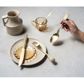 Image 1 of Herdmar Прибори за хранене osier- 24 части - позлатени мат (-232-3024-0517-200-0017)