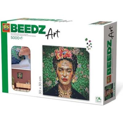 Ses Beedz Art zažehlovací korálky Frida Kahlo (30 × 30 cm)