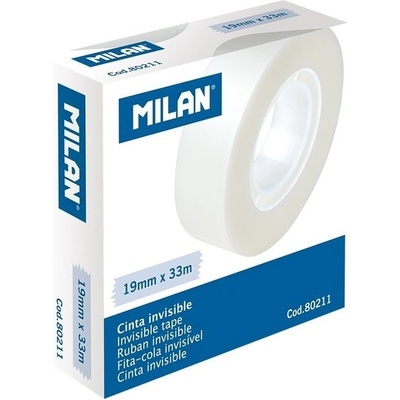 Milan Páska lepicí 19 mm x 33 m, neviditelná, čirá