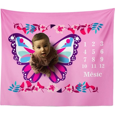 Sablio Milníková deka Motýlek 100x100