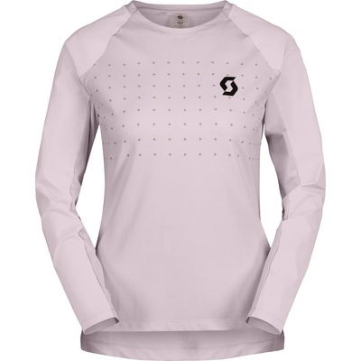 Scott Дамска фланелка с дълъг ръкав за колоездене Scott Women's Tee Trail Vertic Pro L/S Cycling jersey - Bliss Pink (156-2318-0314)