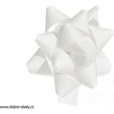 Dárková rozetka Paper Syntetic 70 mm BÍLÁ