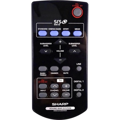 GENERAL Sharp rrmcga236awsa - дистанционно управление дубликат (rrmcga236awsa)