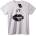 NOONEBRAND Тениска Череп и устни - 3XL, White