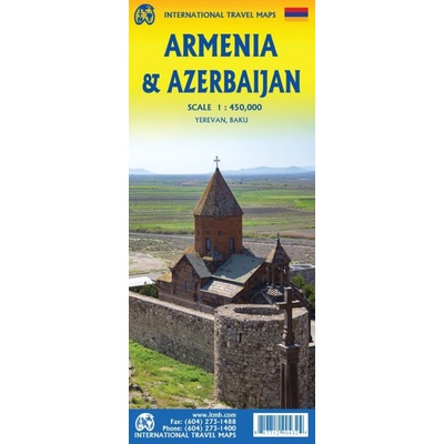 mapa Armenia,Azerbaijan 1:430 t. ITM