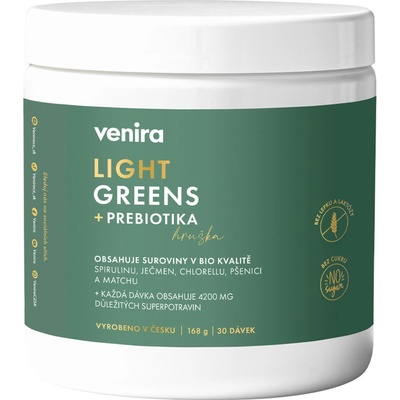 Venira light greens + prebiotika hruška 168 g