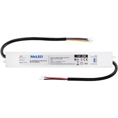 McLED LED transformátor 12V/30W ML-732.104.39.0, IP67, hliníkový