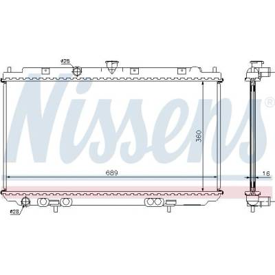 Chladič motoru NISSENS 67350A