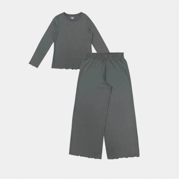 Linea Пижама Linea Women's Star Cotton Long Sleeve Pyjama Sets - Green