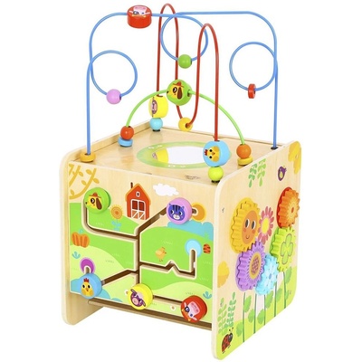 Tooky Toy - Голям дидактически куб, Ферма