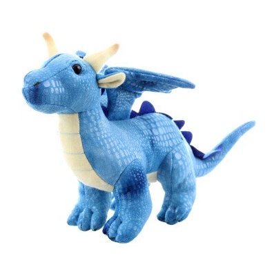 LAM Plyš drak modrý 20 cm ECO-FRIENDLY