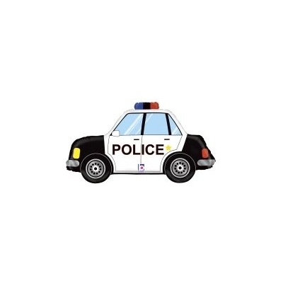 GRABO fóliový balónek Policejní auto 31" 79cm