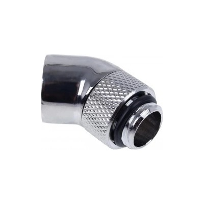 Alphacool Ъглов адаптер Alphacool Eiszapfen, 45°, G1/4 външна към G1/4 вътрешна резба, Сребрист (1011176)