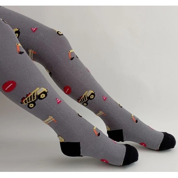 Chlapčenské pančuchy Stavba tmavošedá