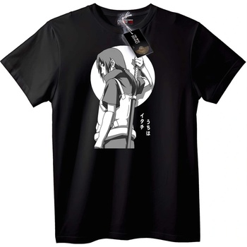 NOONEBRAND Тениска Naruto Итачи Учиха аниме - S, Black