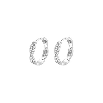 Silvero stříbrné náušnice EC57304