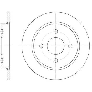 Brzdový kotúč REMSA 6155.00