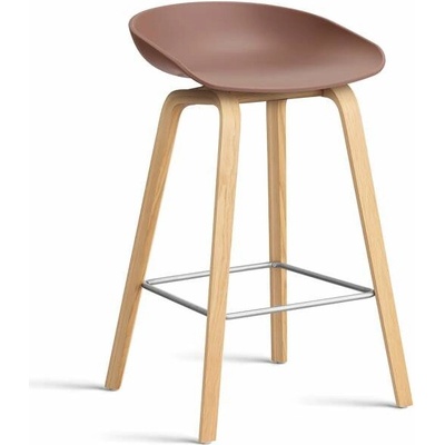 Hay AAS 32 Low lacquered oak veneer / soft brick