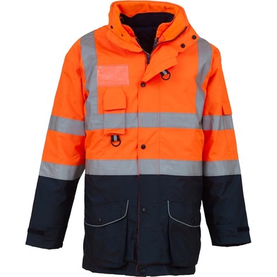 Yoko HI-VIS HVP771 / Светлоотразително яке - HV оранжево/тъмносиньо M (79P711zw402)