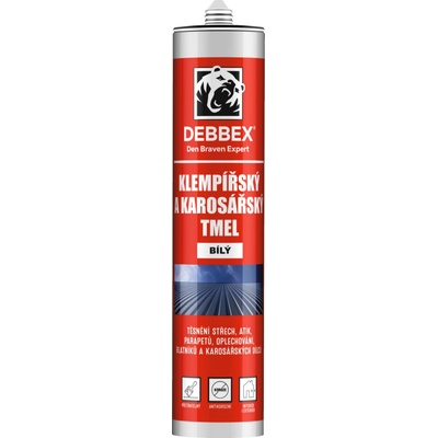 Debbex Klampiarsky a karosársky tmel 280 ml biela