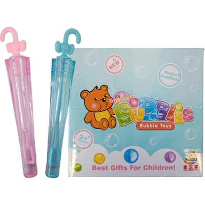 Bublifuk farebný dáždnik 11 cm modrá