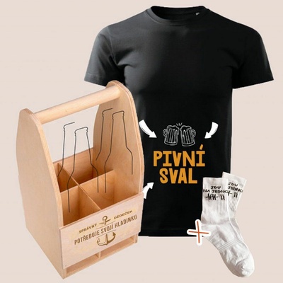 MAXI pivní set pro dědečka (4 lahve) Velikost: M
