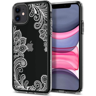Spigen Ciel White Mandala Case - дизайнерски удароустойчив кейс за iPhone 11 (прозрачен)