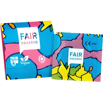 Image 1 of Fair Squared Ultimate Thin Fair Trade Vegan Condoms 1 pack