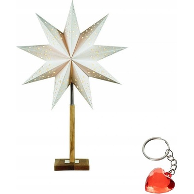 Markslöjd 700323 Vánoční dekorace SOLVALLA 1xE14 25W 230V bílá 65 cm ML0866