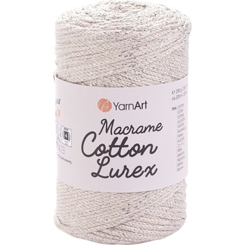 YARNART Macrame Cotton Lurex 2 mm 205 m 725 юта (Macrame Cotton Lurex 725)