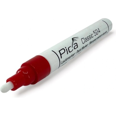 PICA Fixka s okrúhlym hrotom laková červená 524